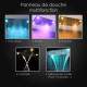 Composition de douche thermostatique avec ciel de pluie led et chromothérapie - 80x60 cm 