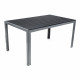 Cordoba plus salon de jardin 6 chaises + table alu      noir 