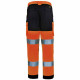 Pantalon hv patrol classe 2 - 7paop - Orange-Noir - Taille au choix 