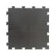 Dalle clipsable en pvc motif "grain de riz" - noir 50 x 50 cm 