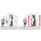 Kit anti pince doigts GAROMIN Feu N°2 WATTELEZ 3 soufflets 1400 mm + rail + vis+ adh - Gris - 606001G 