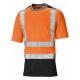 T-shirt de travail haute-visibilité bicolore dickies - Couleur et Taille au choix Orange-Marine