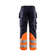 Pantalon multi-normes inhérent poches marine orange fluo  14891513 Marine-orange fluo