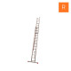 Échelle coulissante à corde - 2 plans Escalux - Nombre d'échelons au choix 2 x 13