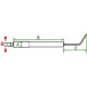 Électrode allumage 11/60 s2/s4 - diff pour chappée : s58521000 