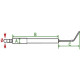 Électrode allumage wl10ln - diff pour weishaupt : 24110010017 