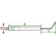 Électrode spécifique sonde bg300 - tête longue - bentone ahr : 11905106 
