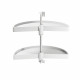 Jeu de plateaux tournants demi-lune pour module de cuisine de 800 mm coloris au choix Blanc