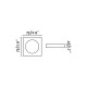 Encastrable blanc neon 1 ampoule 