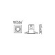 Encastrable gris onice 1 ampoule 