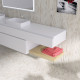 Meuble de salle de bain 120cm bloc 19 - ensemble suspendu blanc 