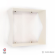 Etagère murale cube échancrée DECO-GEM Agate. L.30 x H.30 x P.15 cm Bleu