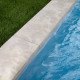 Margelle de piscine 61x33x5cm pierre naturelle atlas beige bord droit 