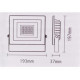 Projecteur led phare slim blanc 30w ip65 - couleur eclairage : blanc chaud 2300k - 3500k 