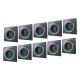 Pack 10 prise murale intelligente z-wave+ walli outlet - fgwoe-011-8p10 