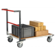 Chariot FLATPACK™ dossier fixe 1200 x 800 mm plateau médium roues TPE 400 kg - 804723240 