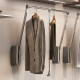 Penderie rabattable pour armoire Hang mural, 600-830, Chromé, Acier et Plastique 