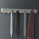 Porte cravates latéral extractible, Anodisé mat, Plastique et Aluminium 
