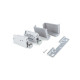 Lot de 5 jeux de Ferrures de suspension Hook pour éléments hauts, Plastique gris, Acier et Plastique 