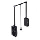 Penderie rabattable pour armoire Hang, 830 - 1150, Peint en noir, Acier et Plastique 