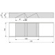 Orderbox Organiseur incliné pour tiroir, 150x470mm, Acier et Bois, Gris antracite 