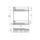 Porte-bouteilles latéral extractible Supra avec fermeture amortie, module 150mm, Acier, Peint aluminium 