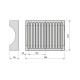 Kit de rangement pour assiettes, 13 assiettes maximum, plastique, blanc 