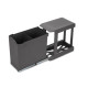 Poubelles de recyclage pour la cuisine, 2 x 14L, fixation inférieure et extraction automatique, Acier et Plastique, Gris antracite 