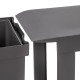 Poubelles de recyclage pour la cuisine, 3 x 10L, fixation inférieure et extraction automatique, Acier et Plastique, Gris antracite 