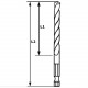 Foret à métaux réctifié HSS-G à queue six pans 1/4" Ø4mm Longueur 88mm BOSCH 2608595513 