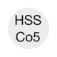 Foret hélicoïdal à queue cône morse, en acier à coupe rapide à 5 % de cobalt, type N, DIN 345, profil rectifié, sans revêtement, Ø h8 : 27,00 mm 
