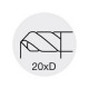 Foret pour perçage profond 20 x D, Ø m7/h7 : 12,0 mm, Long. totale 323 mm, Long. hélice 274 mm, Ø queue h6 : 12 mm 