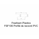 Profil raccord "H" PVC pour lambris sous-face FSF2543 L.3 m (3ml/pack) 