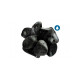 Galet noir mat 60/100 mm - sac 25 kg - gris bleu 