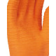 Gant protection chimique anti chaleur singer orange coton interlock 30cm coupé cousu paume crêpée - Taille au choix 