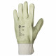 Gants de travail cuir hydrofuge et oléofuge eurotechnique 2460 avec protège artère (lot de 10 paires) - Taille au choix 