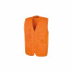 Gilet sans manches reporter multi-poches polycoton result - Couleur et taille au choix Orange