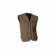 Gilet sans manches multipoches zippé lma loustic - Couleur et taille au choix Marron
