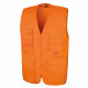 Gilet multipoches safari result - Coloris et taille au choix Orange
