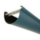 Gouttière aluminium demi-ronde 2 mètres développé 270 Bleu-Pigeon