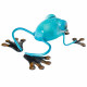 Grenouille en métal déco bleu 12x5x22cm 
