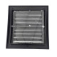 Lot de 3_grille d'aération intérieur extérieur avec moustiquaire 140x140 mm    noir 