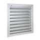Grille murale à encastrer 300x300 mm RENSON F1 anodisé argent moustiquaire inox - 41133 