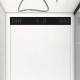 Grille linéaire en aluminium 79.5x11x0.2cm pour receveur - GRID LINE - MOON Aurlane - Couleur au choix Noir mat