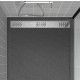 Grille linéaire en aluminium 69.5x11x0.2cm pour receveur - GRID LINE - MOON Aurlane - Couleur au choix Chromé