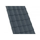 Plaque de toiture PVC imitation tuile Onduplast COVALINE 1,92 x 0,78 m  Gris anthracite
