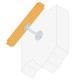 Supports de rampe coudé ou droit - Carton de 20 - Dimensions au choix 