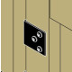 Equerre d'assemblage 40/40/40 - Finition noire - Carton de 16 - EA444/2PB-R 