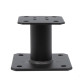 Pied de poteau fixe - Finition noire - Carton de 10 - PPA100PB 