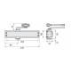 Ferme-porte HL80 F3 BHL - CAVERS ISEO - Argent - EN1154 - 388080 